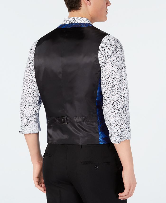 INC International Concepts INC Men's SlimFit Floral Jacquard Vest