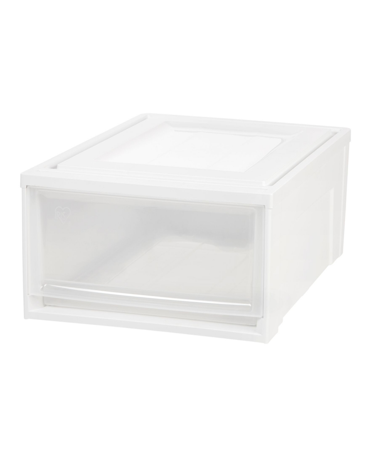 31 Quart Plastic Stackable Medium Box Chest Drawer Storage, White - White