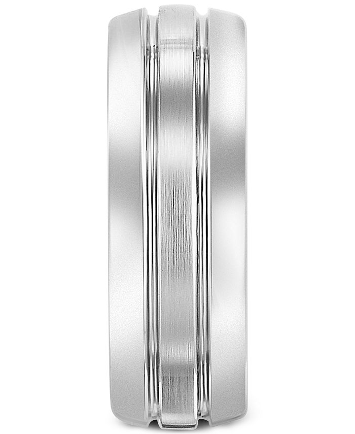 Triton Men's Tungsten Carbide Ring, Comfort Fit Wedding Band (8mm) - Macy's