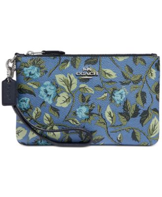 coach floral print wristlet