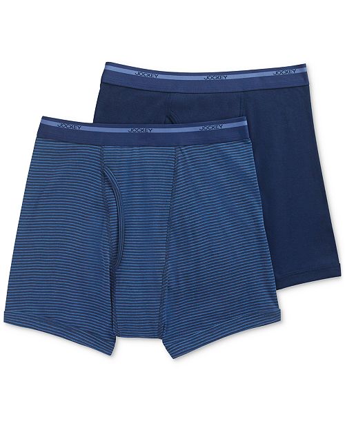 alfani Jockey Men's Big & Tall 2-Pack Lightweight Cotton Boxer Briefs Men's Fashion & Accessories