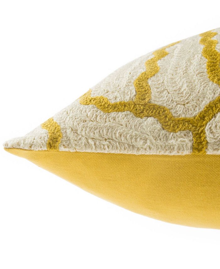 Jaipur Living Luli Sanchez By Brie Yellow/White Floral Poly Throw