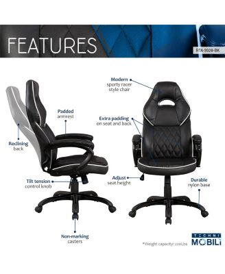 Techni Mobili High Back Executive Sport Office Chair