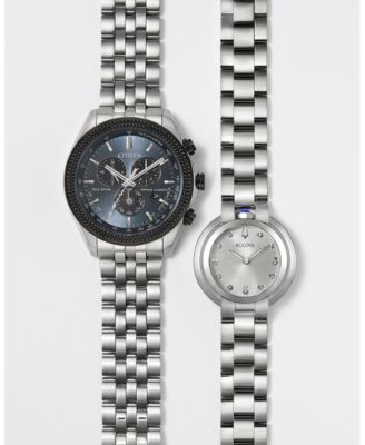 Women's Rubaiyat Diamond-Accent Stainless Steel Bracelet Watch 35mm