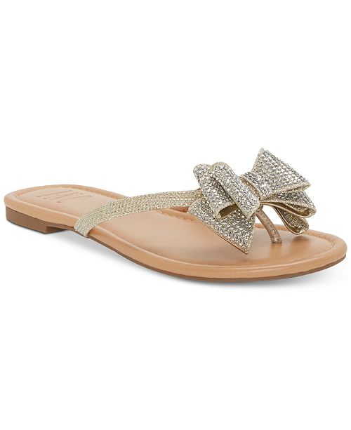Inc International Concepts Inc Women S Mabae Bow Flat Sandals