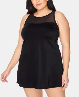 cheap plus size swim dress