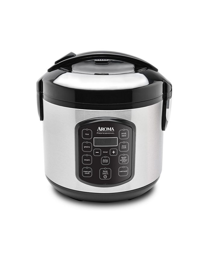 Aroma ARC-954SBD 8 Cup Cooked Digital Rice Cooker, Multicooker Food Steamer  - Macy's