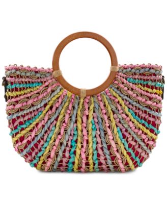 Patricia Nash Lesa Multicolor Straw Bag