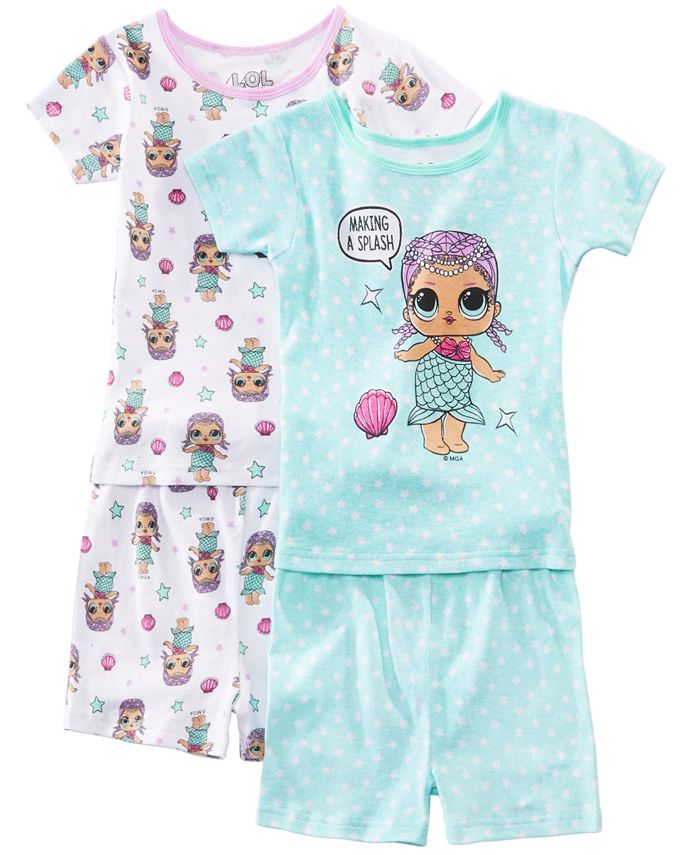 AME Little & Big 2Pack Girls LOL Surprise Graphic Cotton Pajamas Macy's