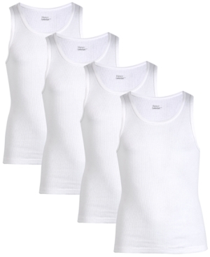 image of Hanes Big Boys 4-pack Cotton Tank Tops