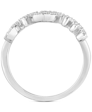 Macy's - Diamond "Mom" Ring (1/4 ct. t.w.) in Sterling Silver