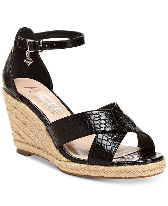 Nanette Lepore Nanette by Quirky Wedge Sandals, Created for Macy's ...