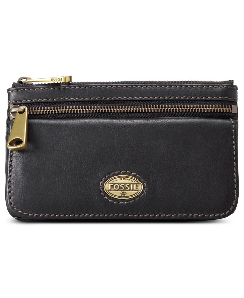 Fossil Explorer Leather Flap Clutch Wallet   Handbags & Accessories