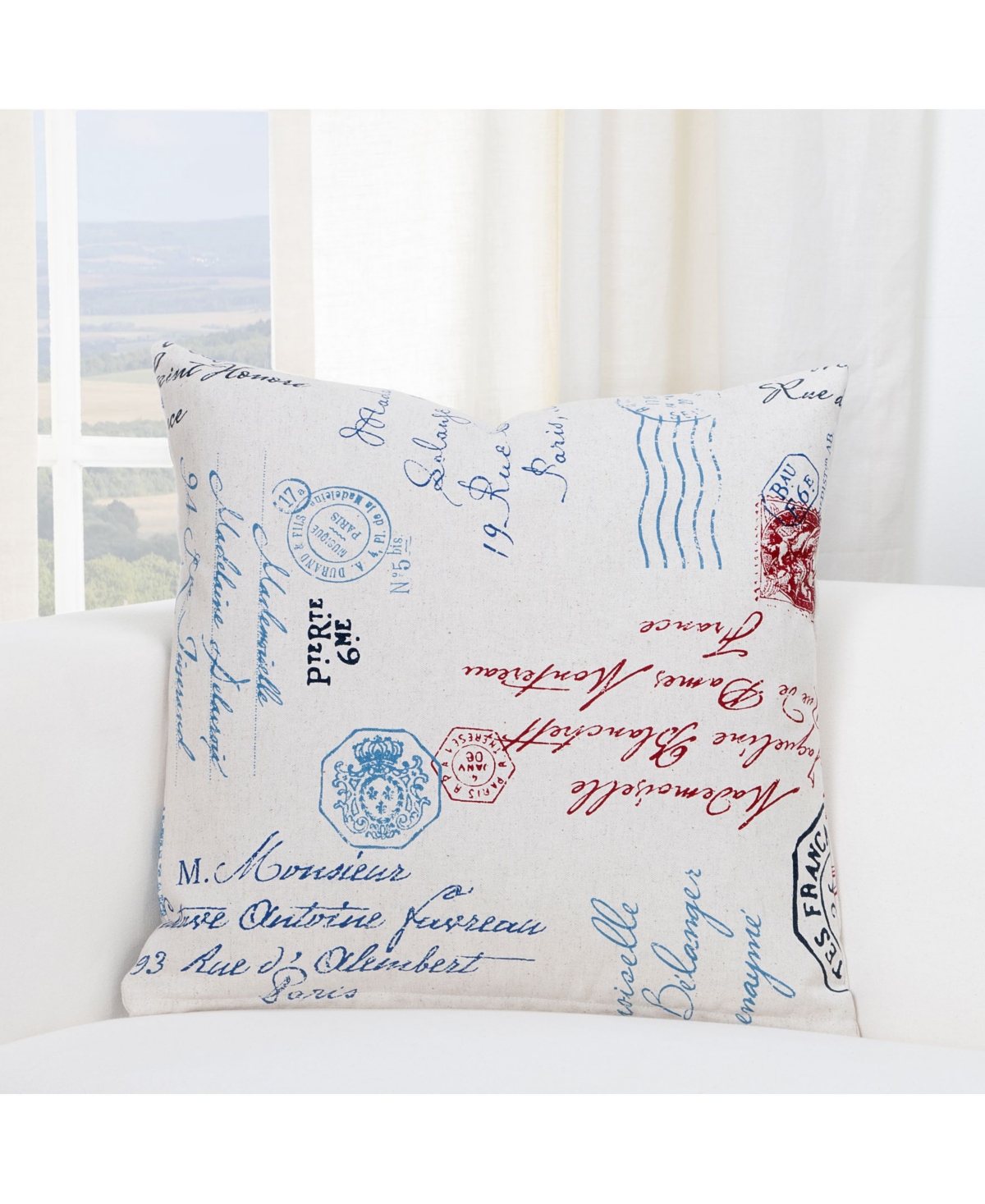 Siscovers Postscript Decorative Pillow, 20" X 20" In Multi