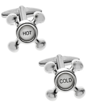 image of Sutton Silver-Tone Sink Tap Cufflinks