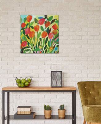 iCanvas "Tulip Garden" By Kim Parker Gallery-Wrapped Canvas Print - 12" x 12" x 0.75"