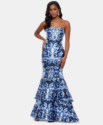 xscape strapless dress