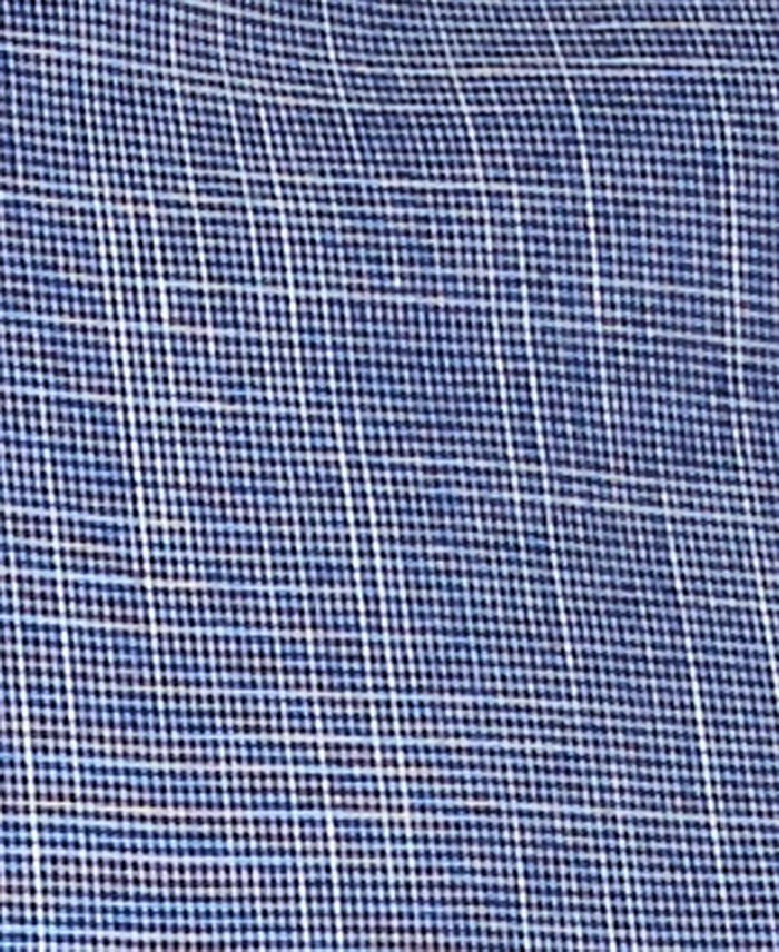 Men's Texture Check Stretch Cotton Shirt - thumbnail 8