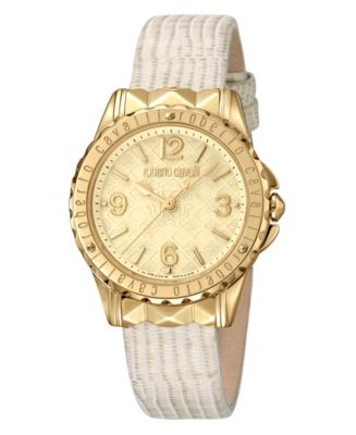roberto cavalli　FRANCK MULLER　レディース　稼働品 Roberto Cavalli By Franck Muller Women's Swiss Quartz Beige