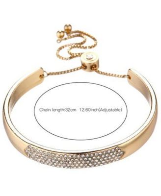 Bracelet with Center Glass Accents