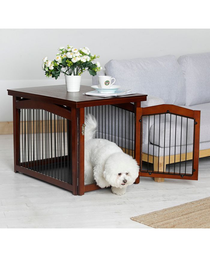 zoovilla 2in1 Crate And Gate, Walnut, Medium Macy's