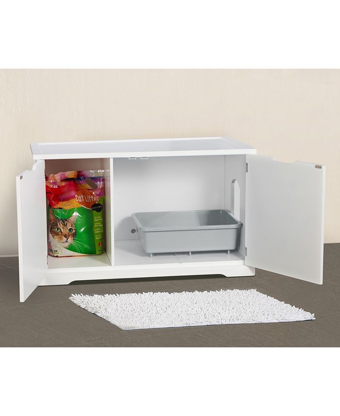 zoovilla Cat Washroom Bench, White Macy's