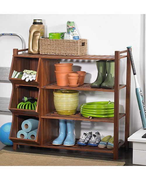 Northbeam 4 Tier Outdoor Shoe Rack Cubby Reviews Home Macy S