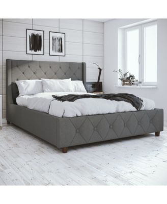 CosmoLiving By Cosmopolitan Mercer Upholstered King Bed - Macy's