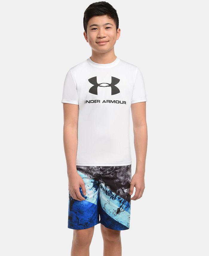 Under Armour Big Boys Relm Printed Volley Swim Trunks - Macy's