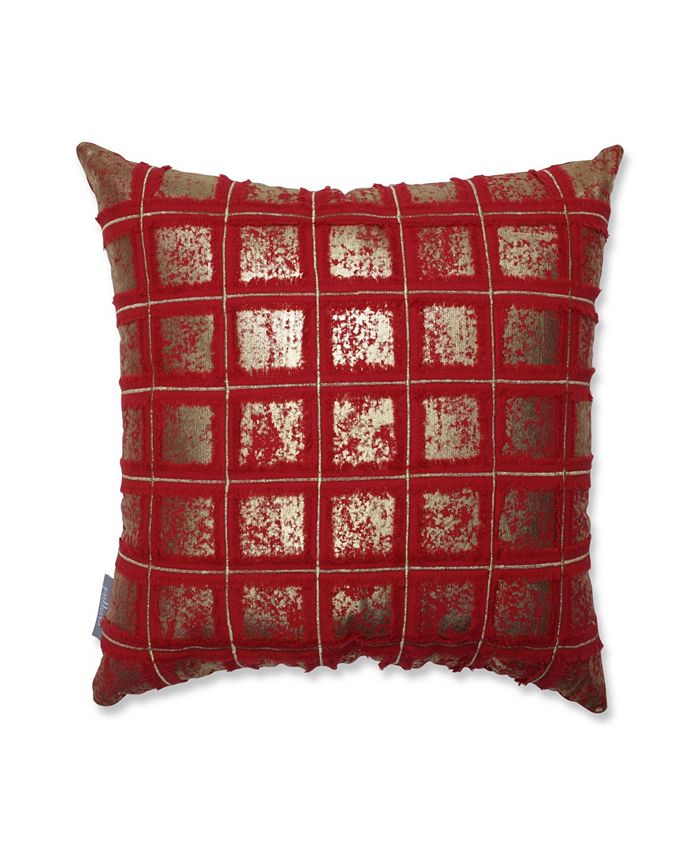 Pillow Perfect Grid 18" Throw Pillow Macy's