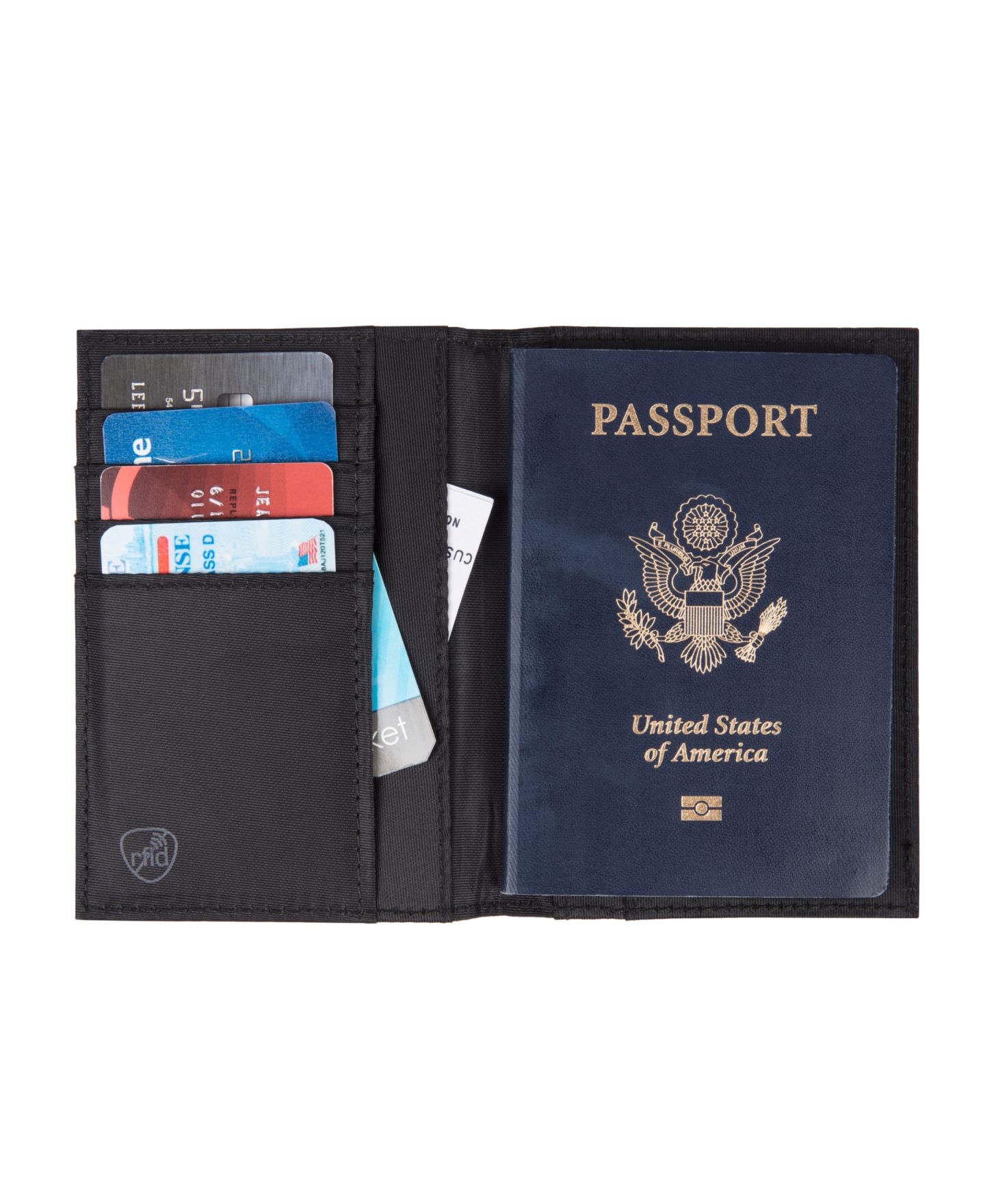 Сумка Travelon RFID Blocking Passport Case, цвет: Чёрный — фото 3