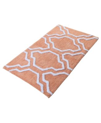Quatrefoil Non-Skid Cotton Bath Rug, 30" x 50"