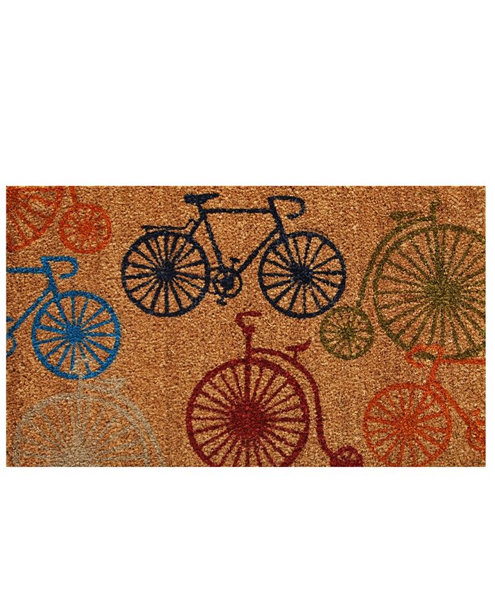 Home & More - Bicycles 17" x 29" Coir/Vinyl Doormat