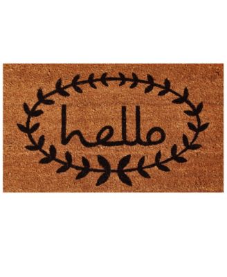 Home & More - Calico Hello 24" x 36" Coir/Vinyl Doormat