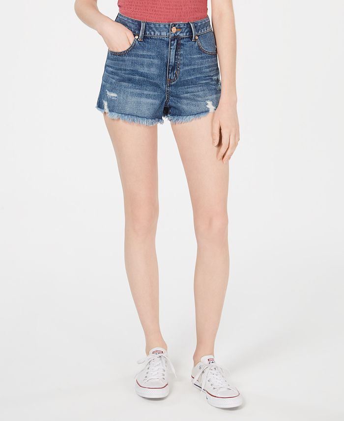 Short En Jean Détruit Butter Super Soft Taille 5 - Couleur Rose Vif, état Excellent, Style Décontracté