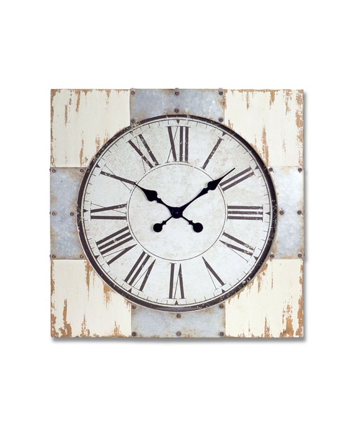Melrose Intl Weathered Wall Clock Macy's