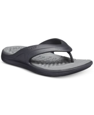 crocs reviva flip flops men's