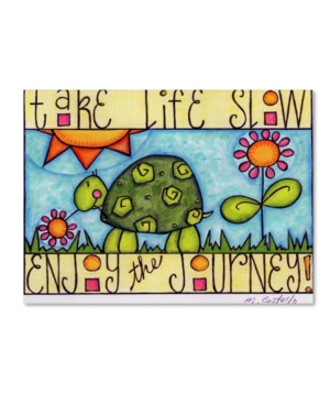 Trademark Global Maureen Lisa Costello 'color Turtle' Canvas Art In Multi