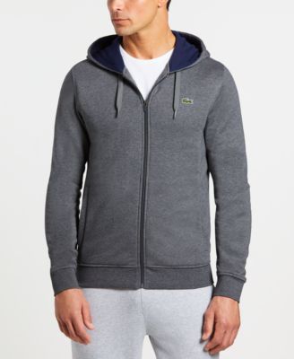 grey lacoste hoodie