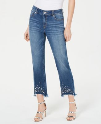 Pearl hem shops jeans