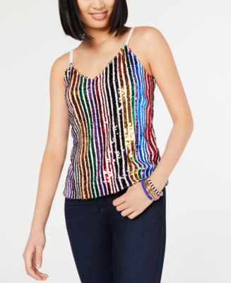 rainbow sequin top uk