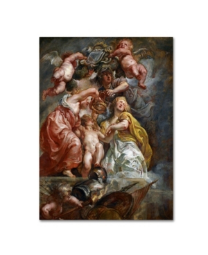 Trademark Global Peter Paul Rubens 'the Union Of England And Scotland' Canvas Art In Multi