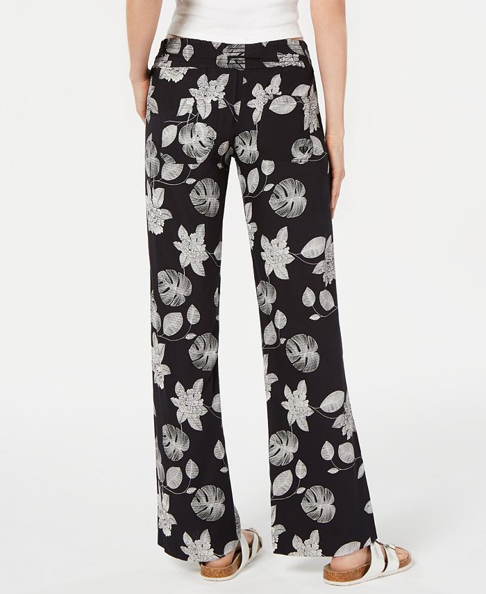 Roxy Juniors' Floral Printed Soft Pants - Macy's