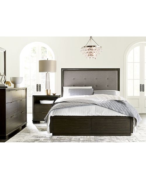 Morgan Storage Bedroom Furniture 3 Pc Set Queen Bed Nightstand Dresser Created For Macy S