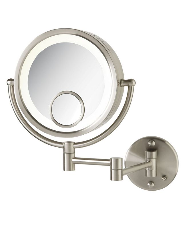 Jerdon The HL8515N 8.5" Lighted Wall Mount Makeup Mirror & Reviews