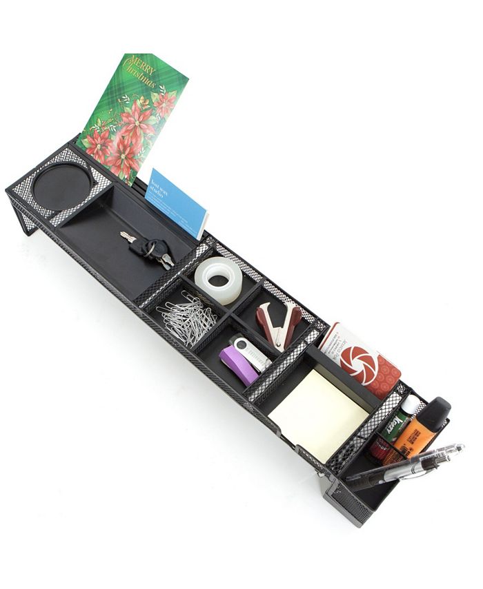 Mind Reader Desk Supplies Organizer with Charging Station, Pencil