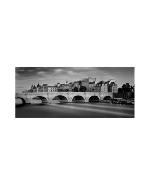 Trademark Global Moises Levy 'paris River' Canvas Art In Multi