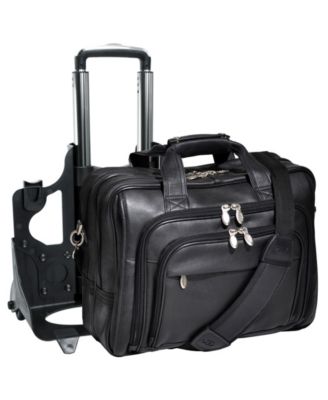 Gold Coast, 17" Patented Detachable -Wheeled Laptop Briefcase