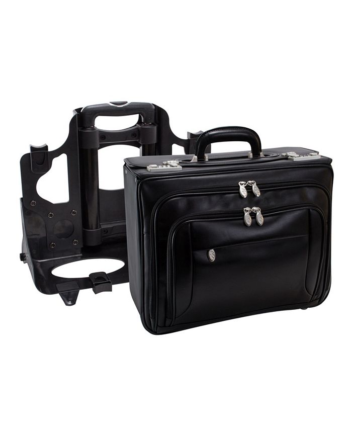 McKlein Sheridan 15" Patented Detachable Wheeled Catalog Briefcase