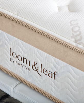 Saatva Loom & Leaf 12" Relaxed Firm Mattress Set- Queen
